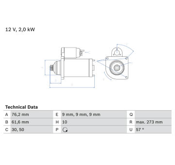 żtartér BOSCH 0 986 021 870