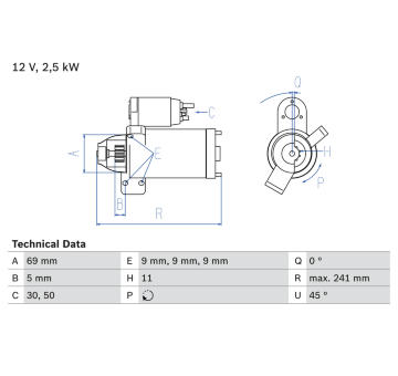 żtartér BOSCH 0 986 022 020