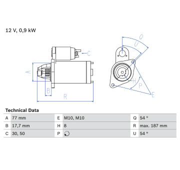 żtartér BOSCH 0 986 022 591