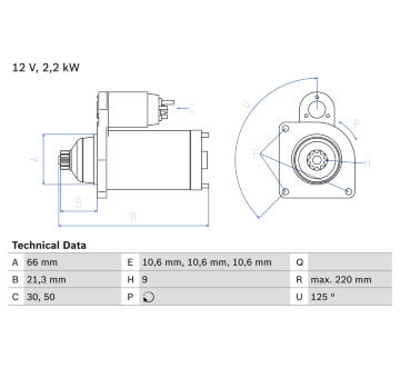 żtartér BOSCH 0 986 022 760