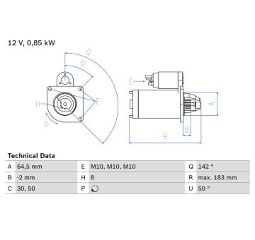 żtartér BOSCH 0 986 022 810