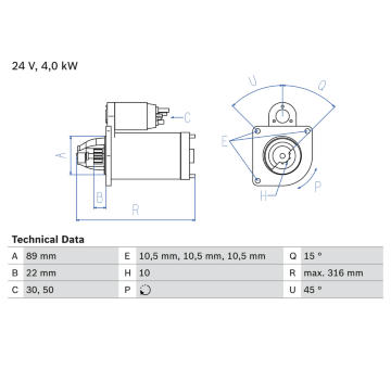 żtartér BOSCH 0 986 022 990