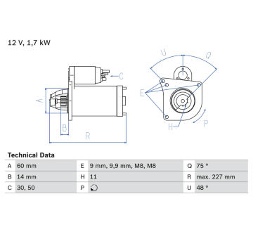 żtartér BOSCH 0 986 023 050