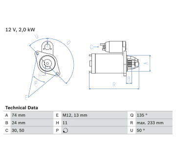 żtartér BOSCH 0 986 023 240
