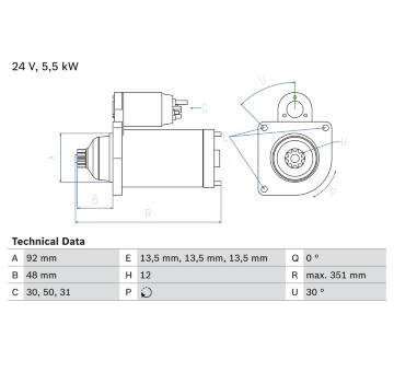 żtartér BOSCH 0 986 023 270