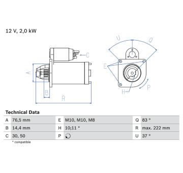 żtartér BOSCH 0 986 023 530