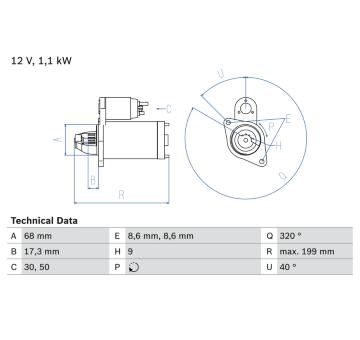 żtartér BOSCH 0 986 023 660
