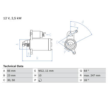 żtartér BOSCH 0 986 024 040