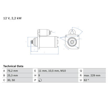 żtartér BOSCH 0 986 024 050