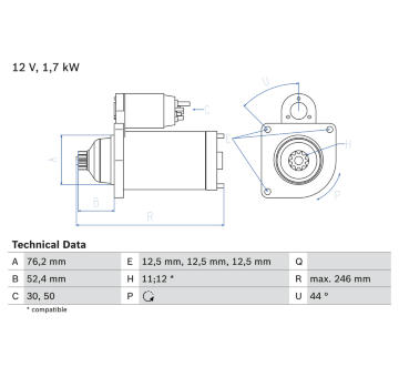 żtartér BOSCH 0 986 024 100