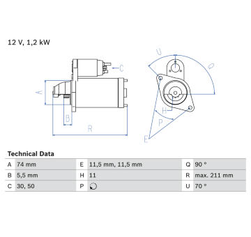 żtartér BOSCH 0 986 024 170