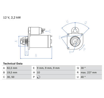 żtartér BOSCH 0 986 024 750