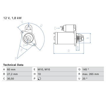 żtartér BOSCH 0 986 024 820