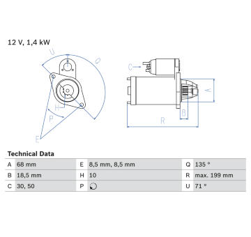 żtartér BOSCH 0 986 025 210