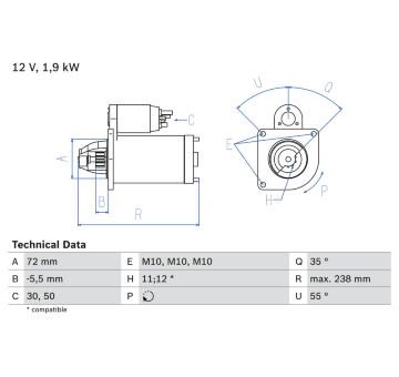 żtartér BOSCH 0 986 025 470