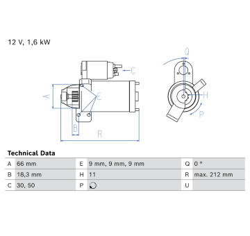 żtartér BOSCH 0 986 025 570