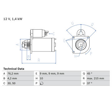 żtartér BOSCH 0 986 025 670