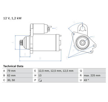 żtartér BOSCH 0 986 025 870