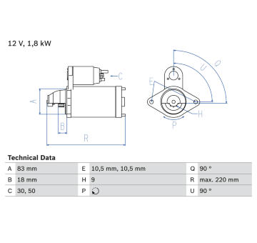 żtartér BOSCH 0 986 026 050