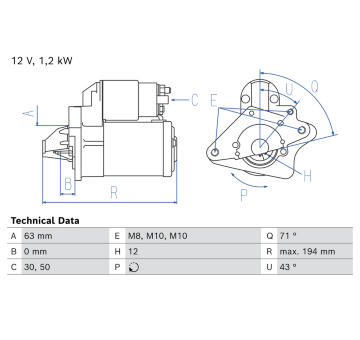 żtartér BOSCH 0 986 026 060
