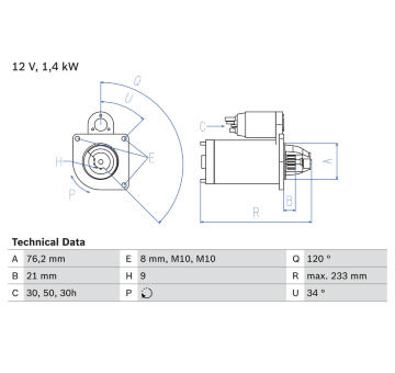 żtartér BOSCH 0 986 026 220