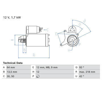 Startér BOSCH 0 986 026 280