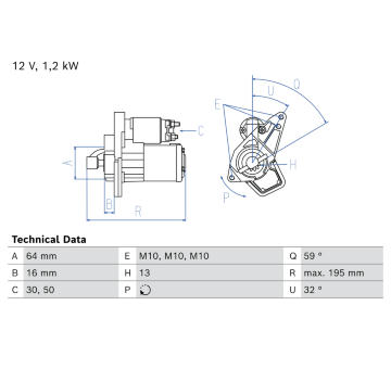żtartér BOSCH 0 986 026 310