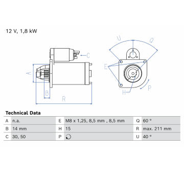 żtartér BOSCH 0 986 026 510