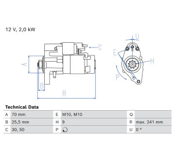 żtartér BOSCH 0 986 026 550