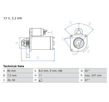 żtartér BOSCH 0 986 026 850