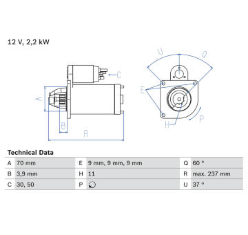 żtartér BOSCH 0 986 027 000