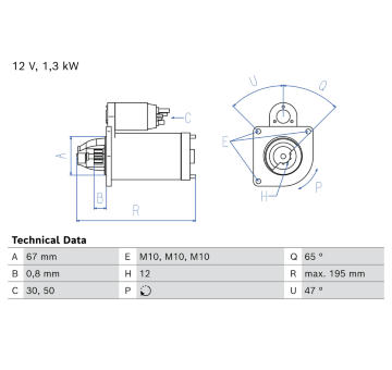 żtartér BOSCH 0 986 027 140