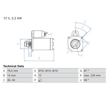 żtartér BOSCH 0 986 027 170