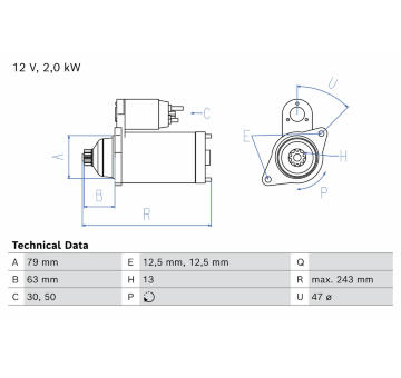 żtartér BOSCH 0 986 027 360