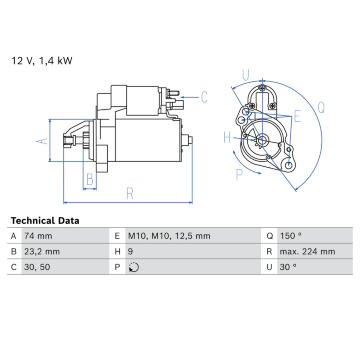 żtartér BOSCH 0 986 027 480