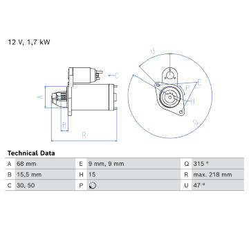 żtartér BOSCH 0 986 027 680