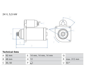 żtartér BOSCH 0 986 028 020