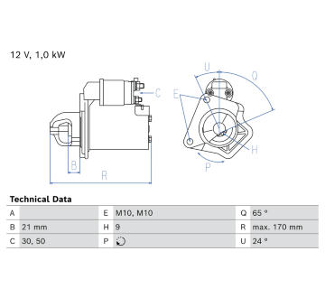 żtartér BOSCH 0 986 028 080