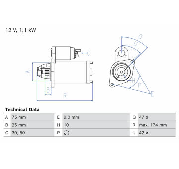 żtartér BOSCH 0 986 029 160