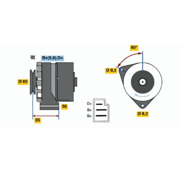 generátor BOSCH 0 986 031 010