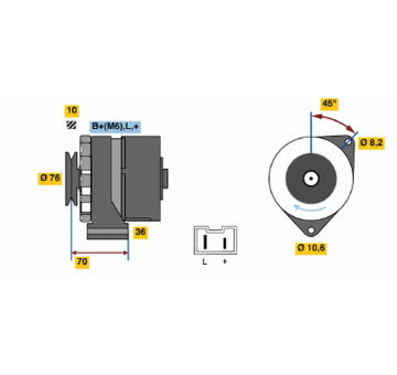 generátor BOSCH 0 986 031 670