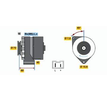 generátor BOSCH 0 986 032 061
