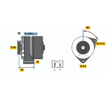 generátor BOSCH 0 986 032 080