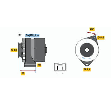 generátor BOSCH 0 986 032 261