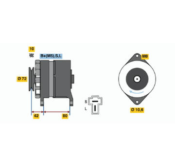 generátor BOSCH 0 986 032 681