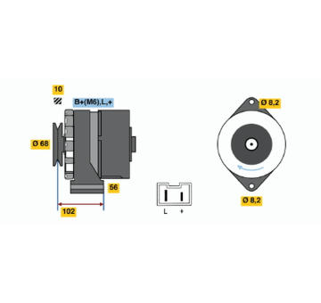 generátor BOSCH 0 986 032 740