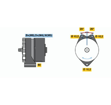 generátor BOSCH 0 986 033 100