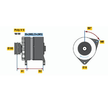 generátor BOSCH 0 986 033 130