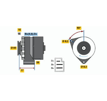 generátor BOSCH 0 986 033 200