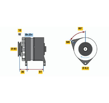 generátor BOSCH 0 986 033 310